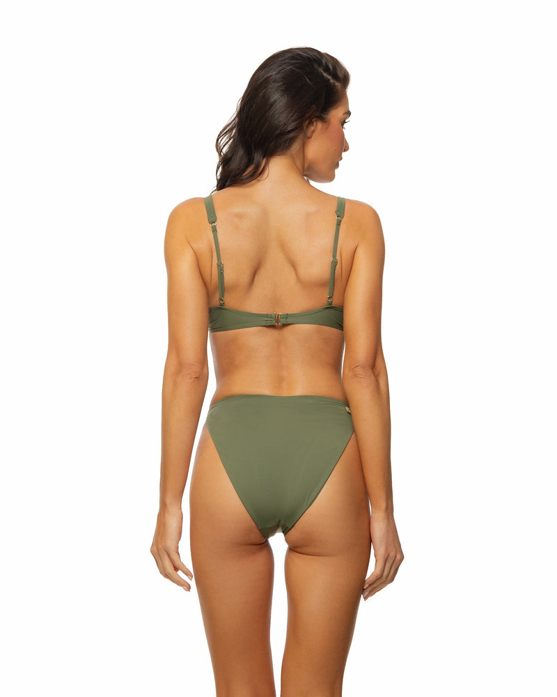 Olive - Tie Knot Underwire Top