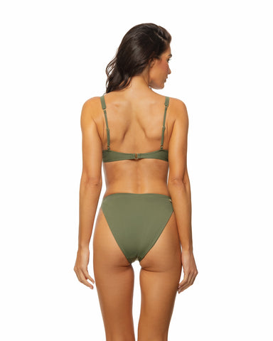 Olive - Tie Knot Underwire Top