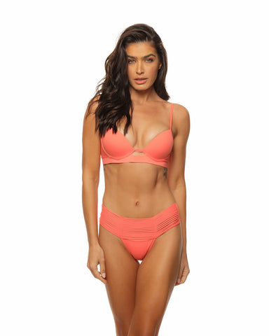 Orange - Padded Underwire Top