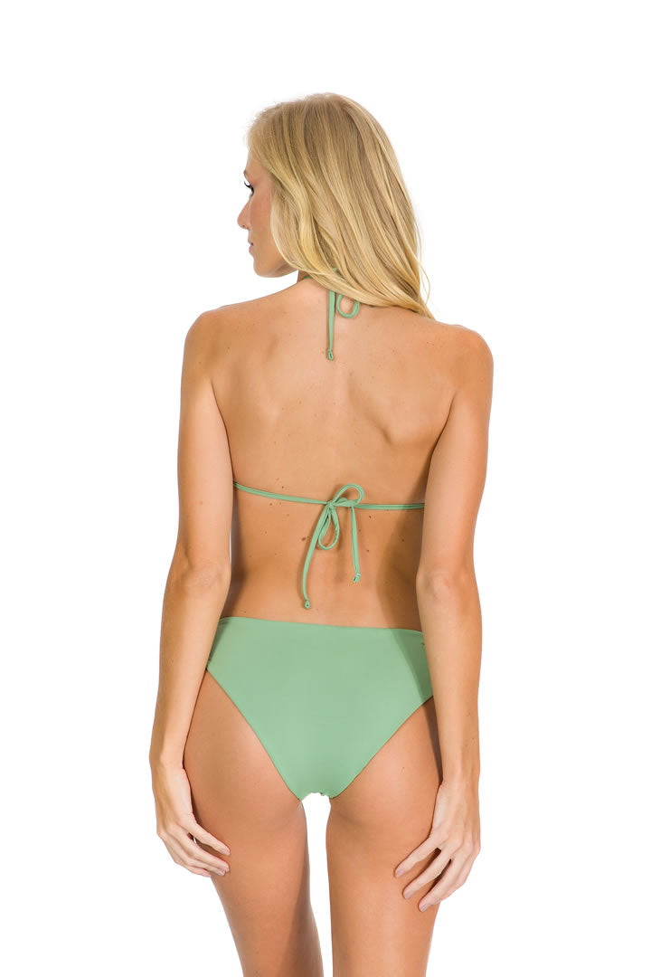 Light Olive Cut-out Halter Top