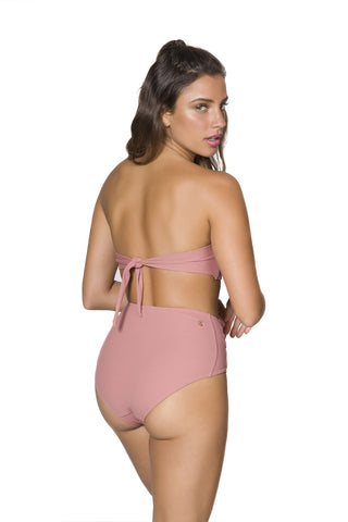 Blush Rib Retro High Waist Full Cut